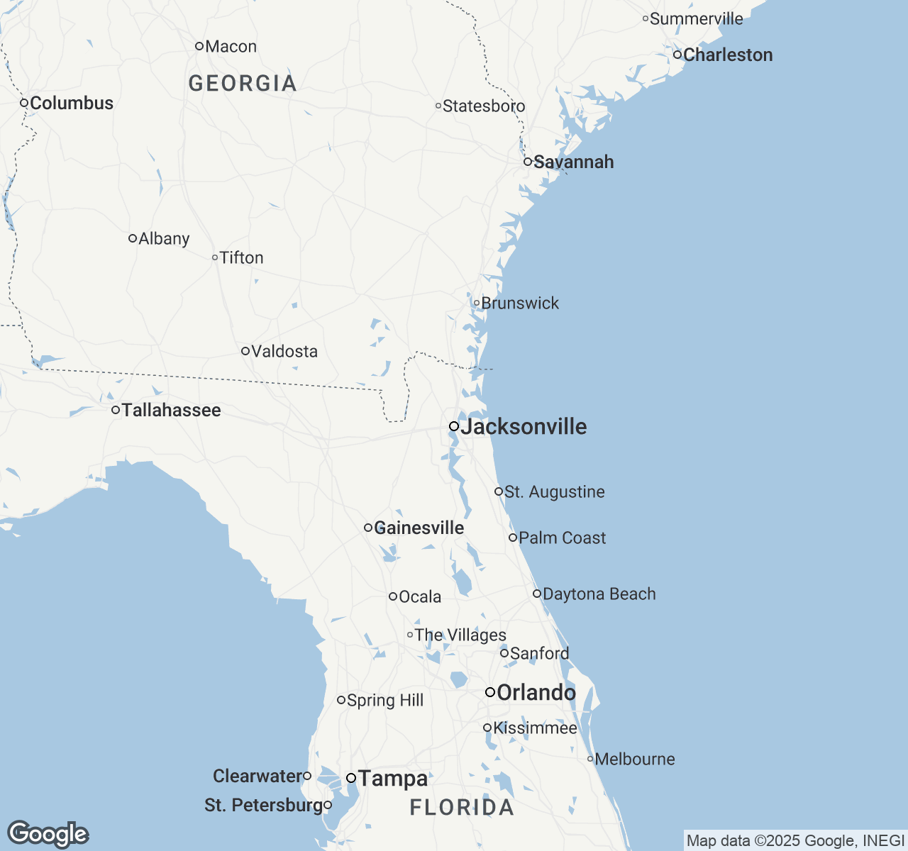 Map of Jacksonville